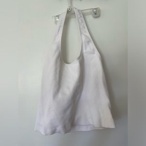 Vuori white halter top